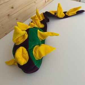 MARDI GRAS Vibrant & Playful Velvet Fun Purple, Green, Gold Extra Long Tail Hat